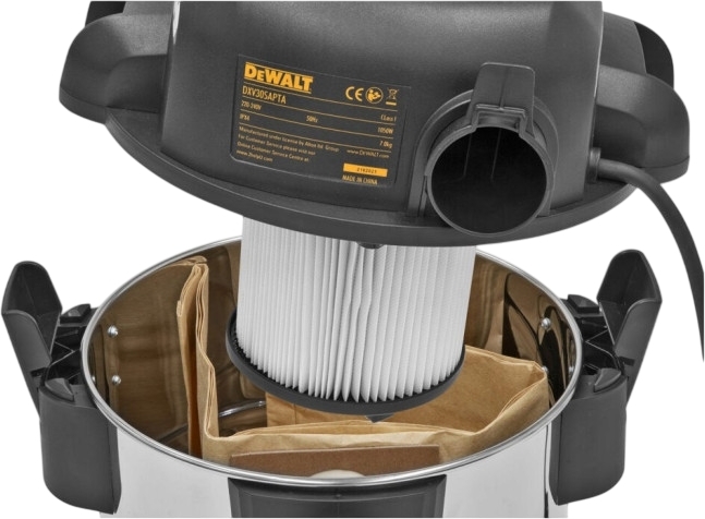 Пылесос профессиональный DeWalt 750Вт (DXV30SAPTA) фото 4