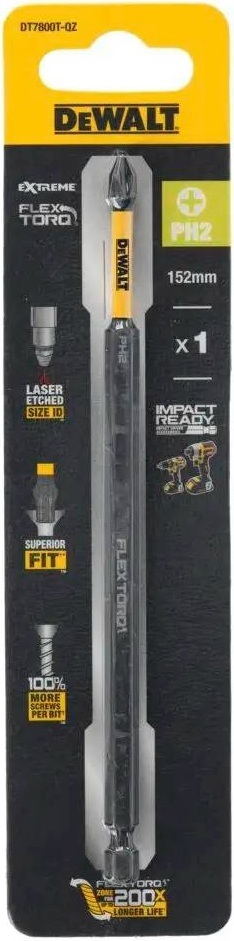 Біта DeWalt EXTREME PH2 152мм (DT7800T)фото3
