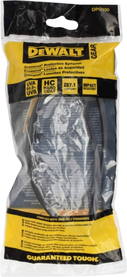 Окуляри захисні DeWalt Crosscutзатемнені, сірі, полікарбонат (DPG100-9D)фото7