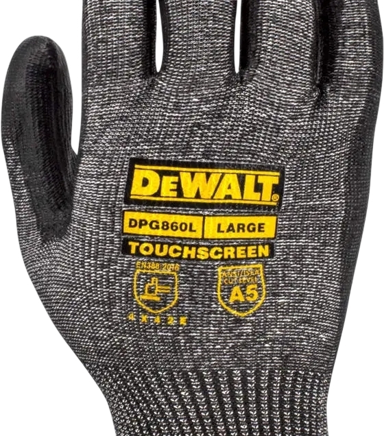 Перчатки рабочие DeWalt универсальные р.9 с высокой HPPE (DPG860L) фото 2