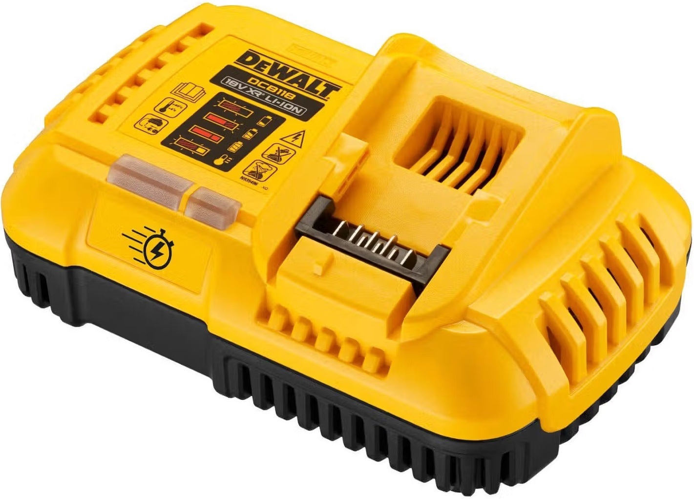 Зарядний пристрій DeWalt 18В/54В 8А 0.65кг (DCB118)фото2