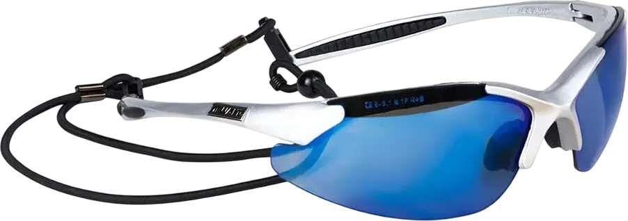 Окуляри захисні DeWalt Infinity блакитні дзеркальні полікарбонат (DPG90S-7D)фото4