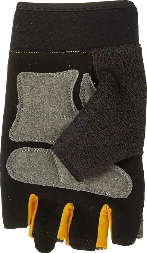 Перчатки рабочие DeWalt открытые универсальные р.9 с накладками на ладони (DPG213L) фото