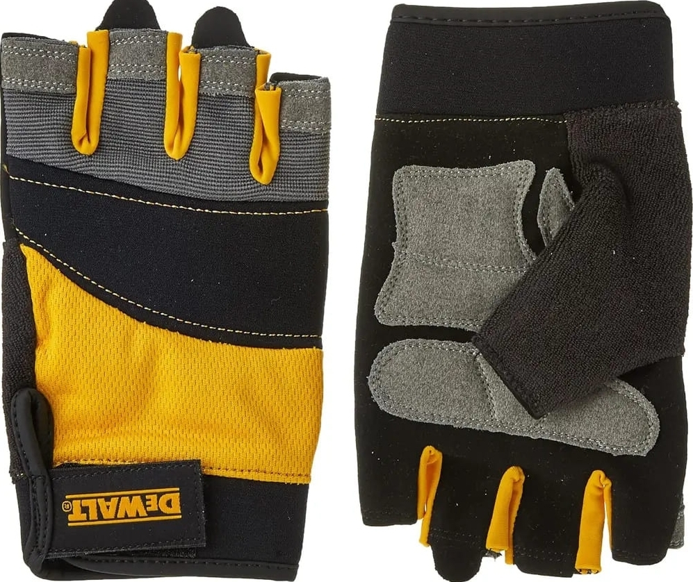 Перчатки рабочие DeWalt открытые универсальные р.9 с накладками на ладони (DPG213L) фото 3