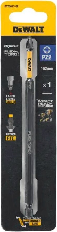 Біта DeWalt EXTREME PZ2 152мм (DT7801T)фото3