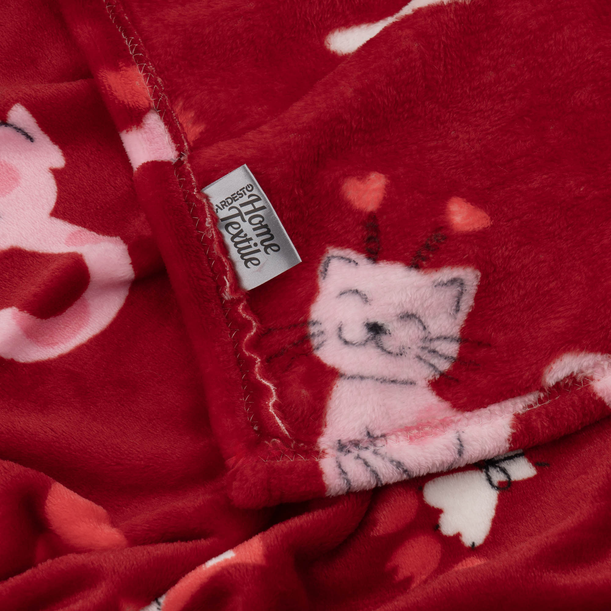 Плед ARDESTO Flannel 160х200см, 100% котики с сердечками (ART0124PB) фото 5