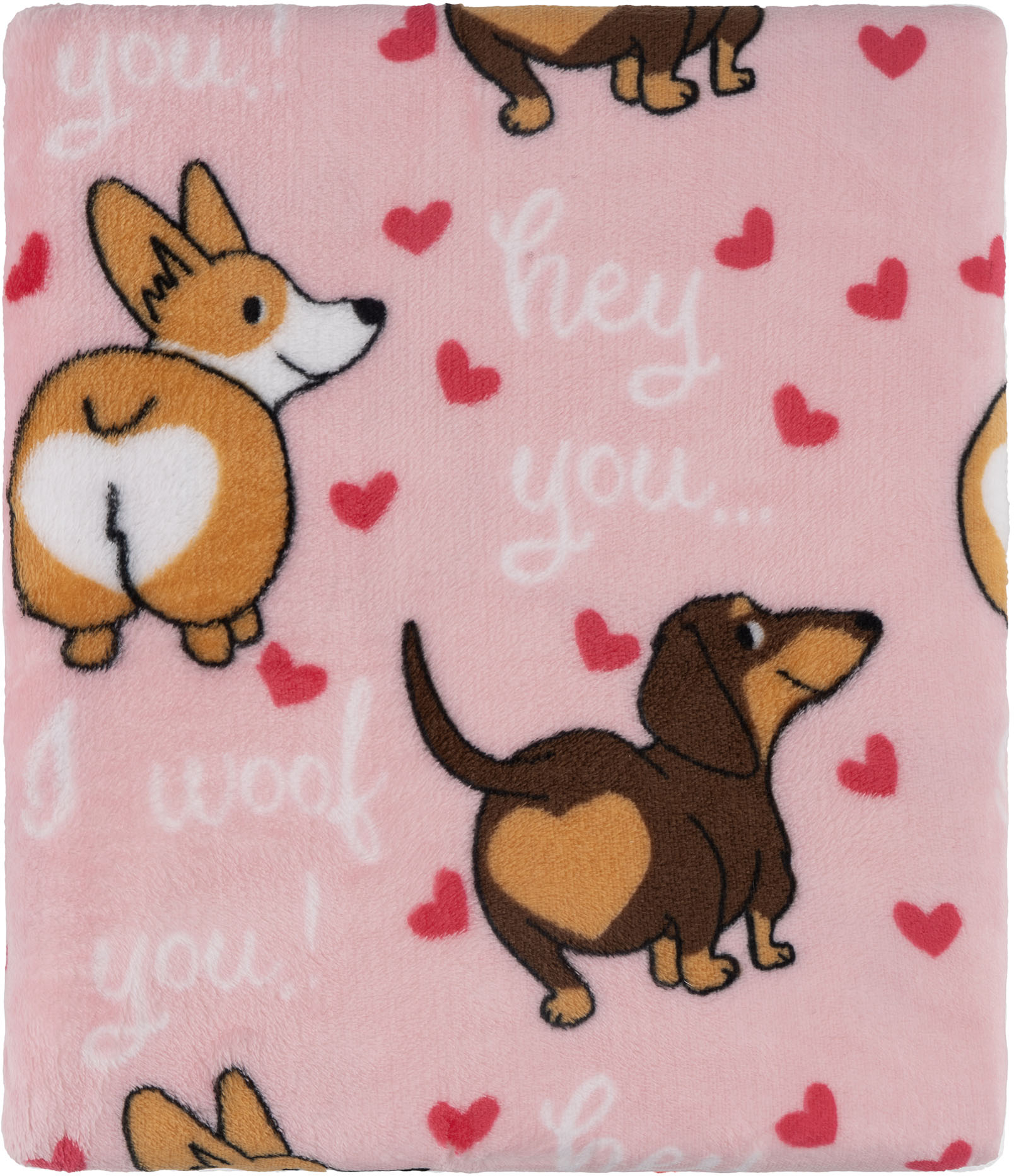 Плед ARDESTO Flannel 160х200см, 100% песики з сердечками (ART0123PB)фото2