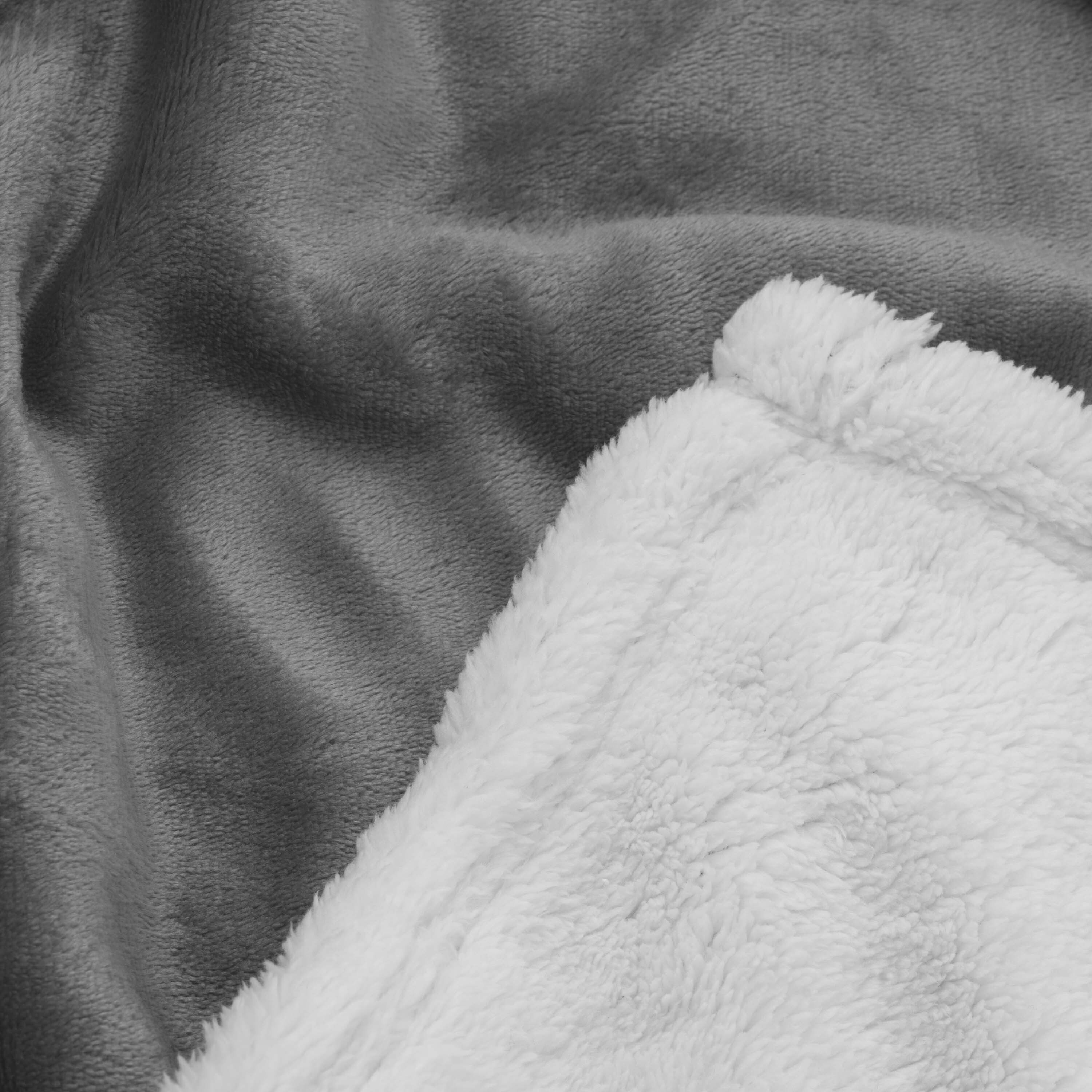 Плед ARDESTO Sherpa 160х200см, 100% серый (ART0203SH) фото 6