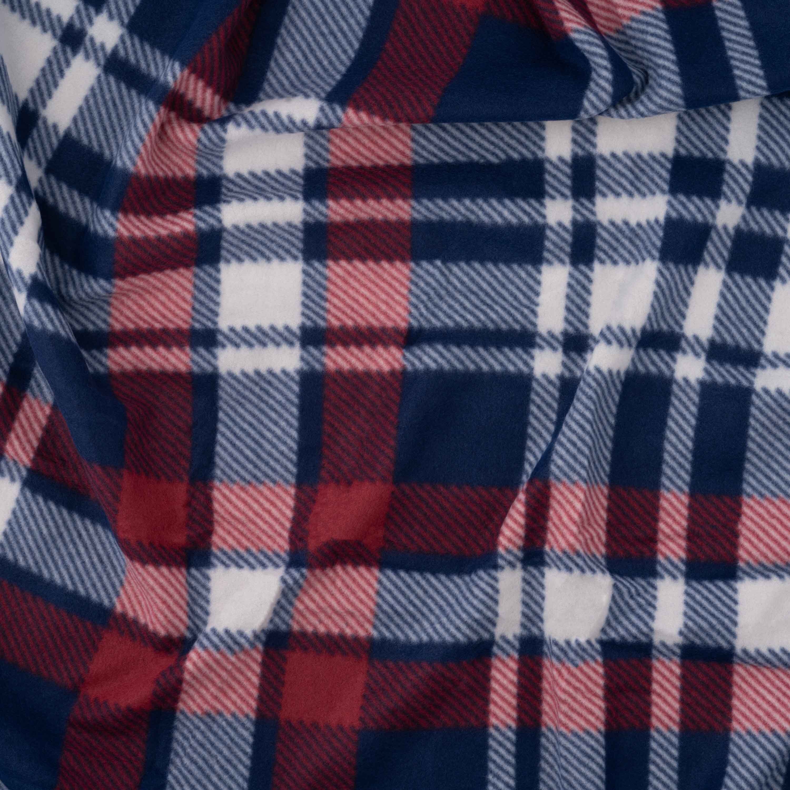 Плед ARDESTO Fleece 130x160см, 100% сине-бордовый (ART0719PB) фото 5