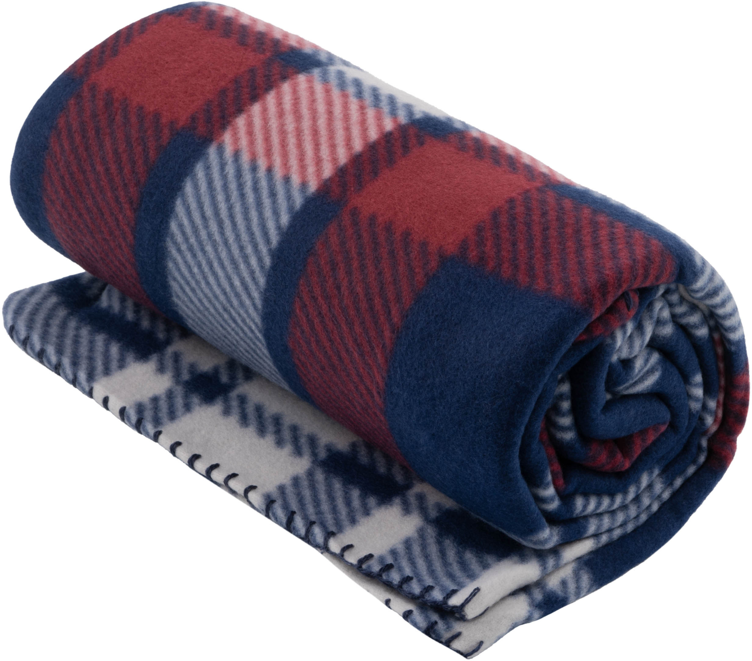 Плед ARDESTO Fleece 130x160см, 100% сине-бордовый (ART0719PB) фото