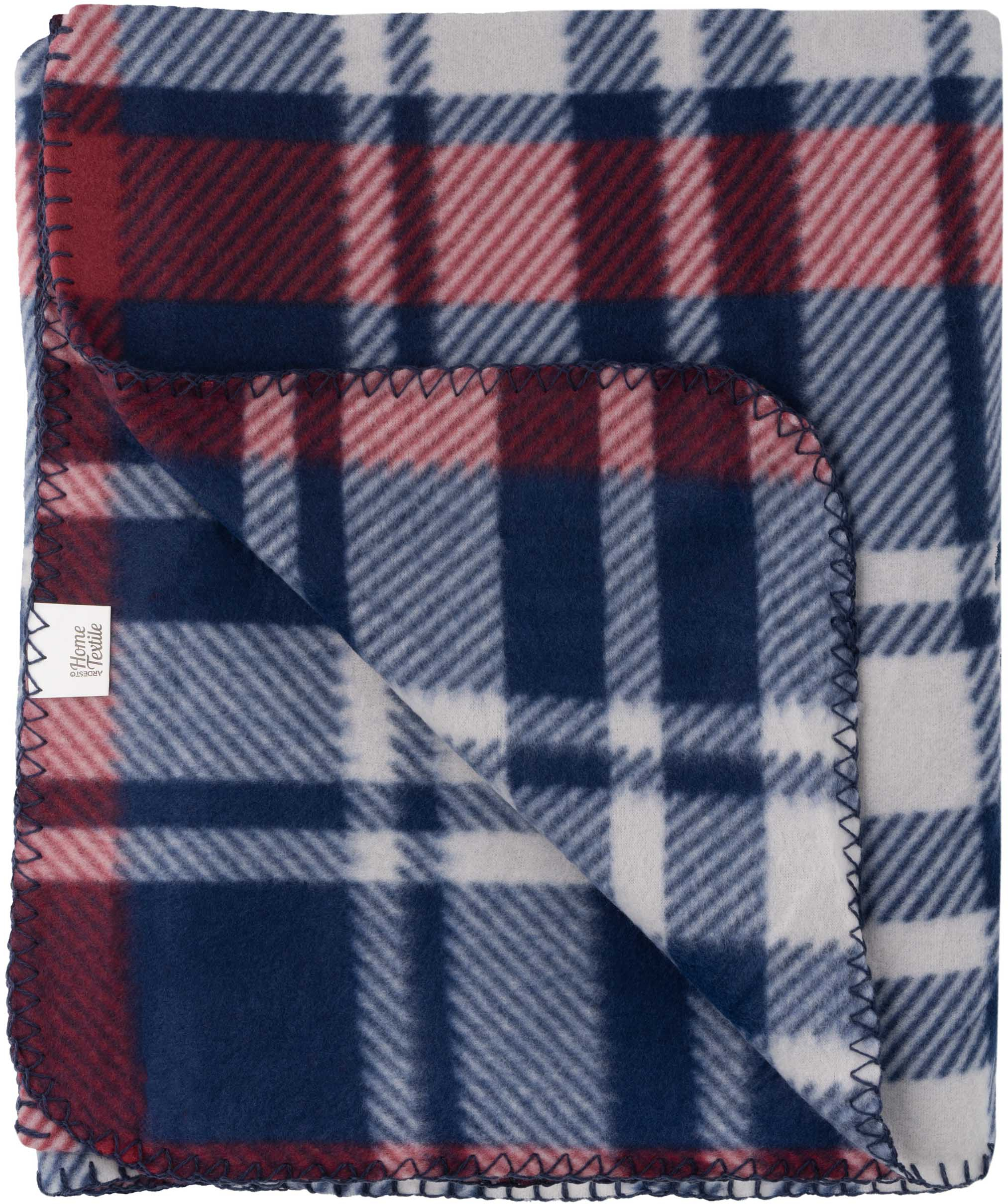 Плед ARDESTO Fleece 130x160см, 100% сине-бордовый (ART0719PB) фото 4