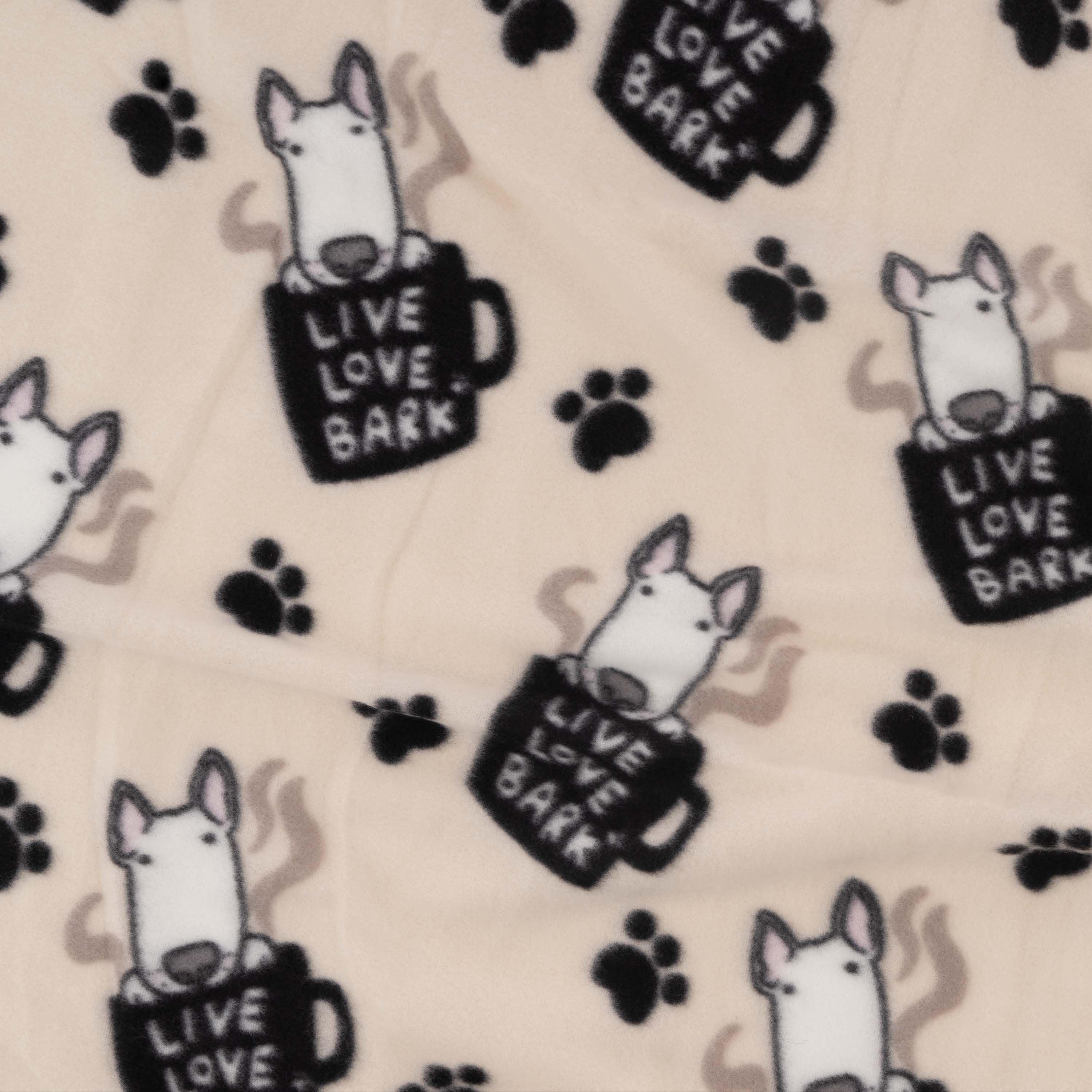 Плед ARDESTO Fleece 130x160см, 100% песики, бежевый (ART0723PB) фото 4