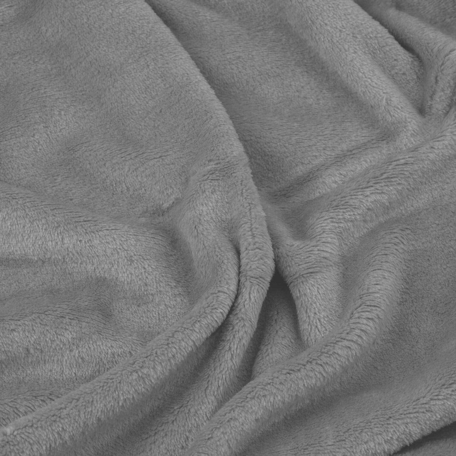 Плед ARDESTO Flannel 160х200см, 100% серый светлый (ART0227SB) фото