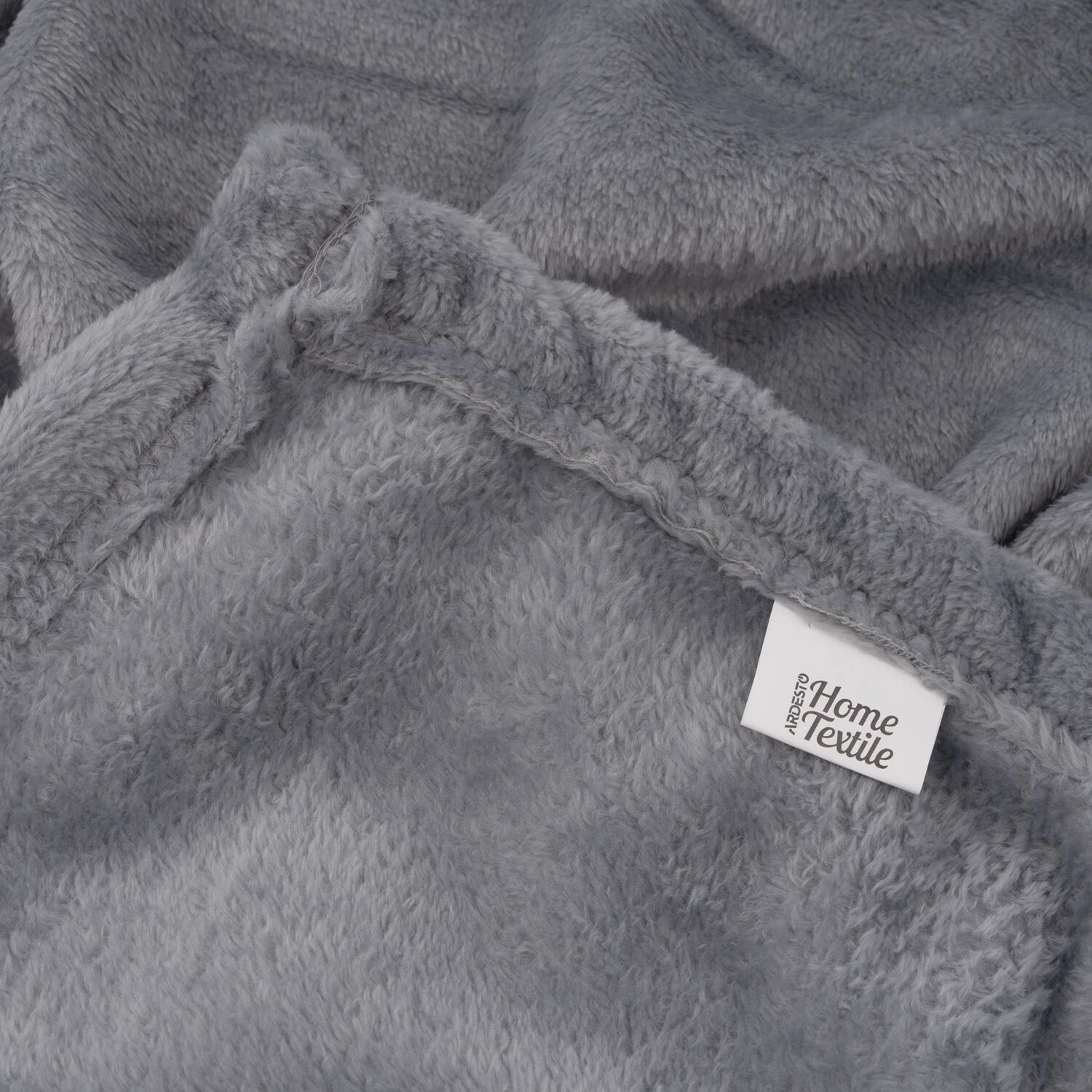 Плед ARDESTO Flannel 200х220см, 100% полиэстер, серый светлый (ART0228SB) фото