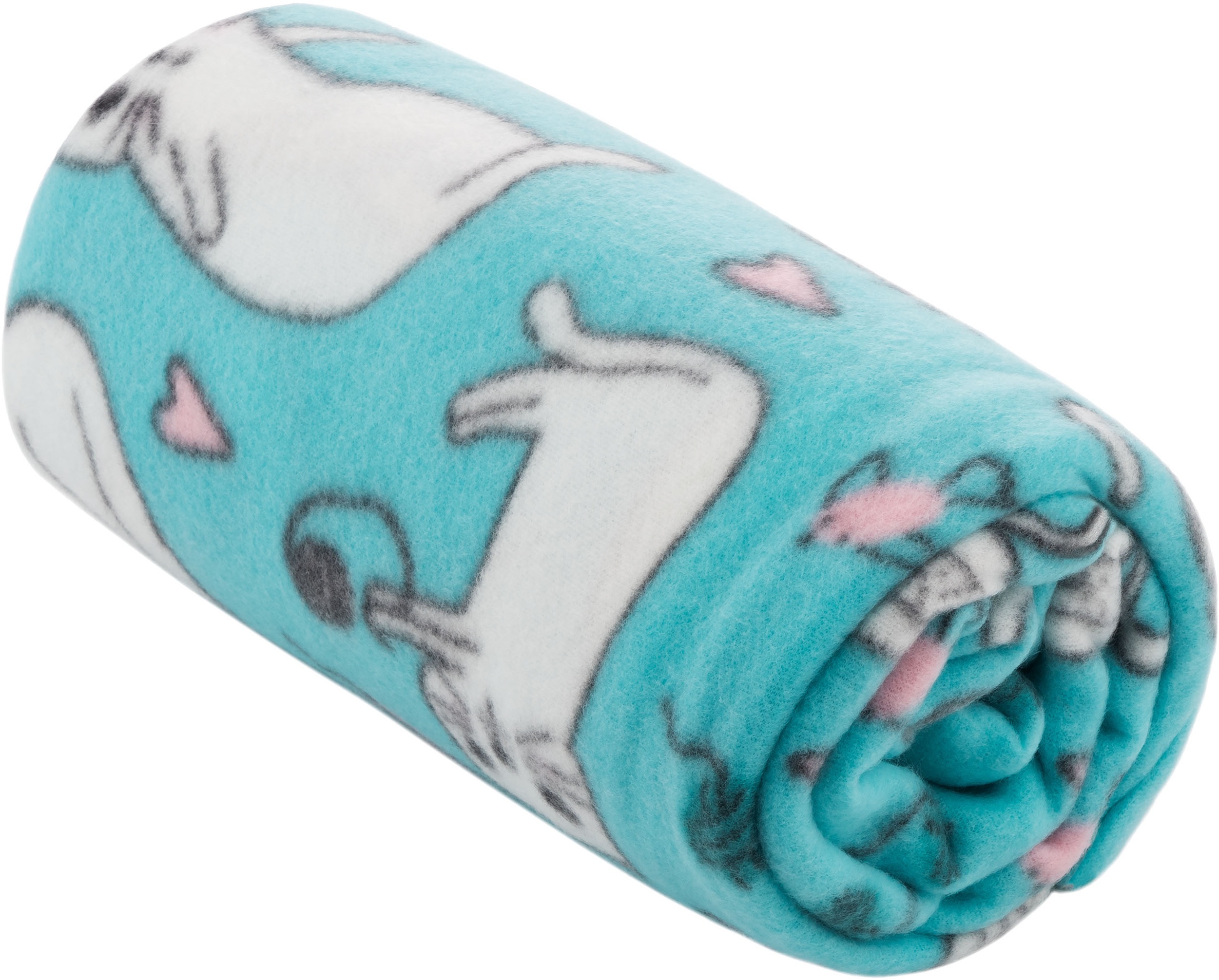 Плед ARDESTO Fleece 130x160см, голубой, 100% котики (ART0726PB) фото 2