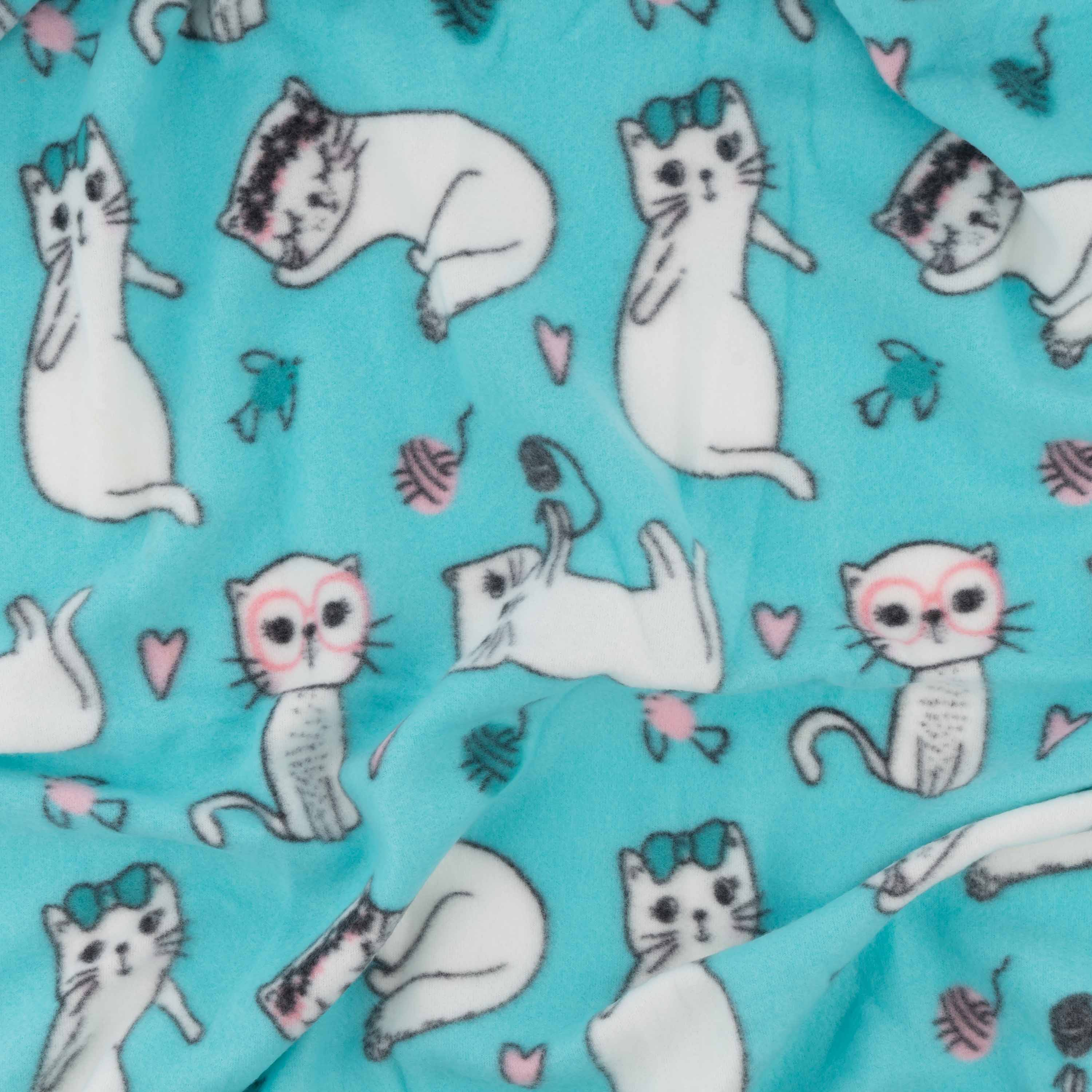 Плед ARDESTO Fleece 130x160см, голубой, 100% котики (ART0726PB) фото 4