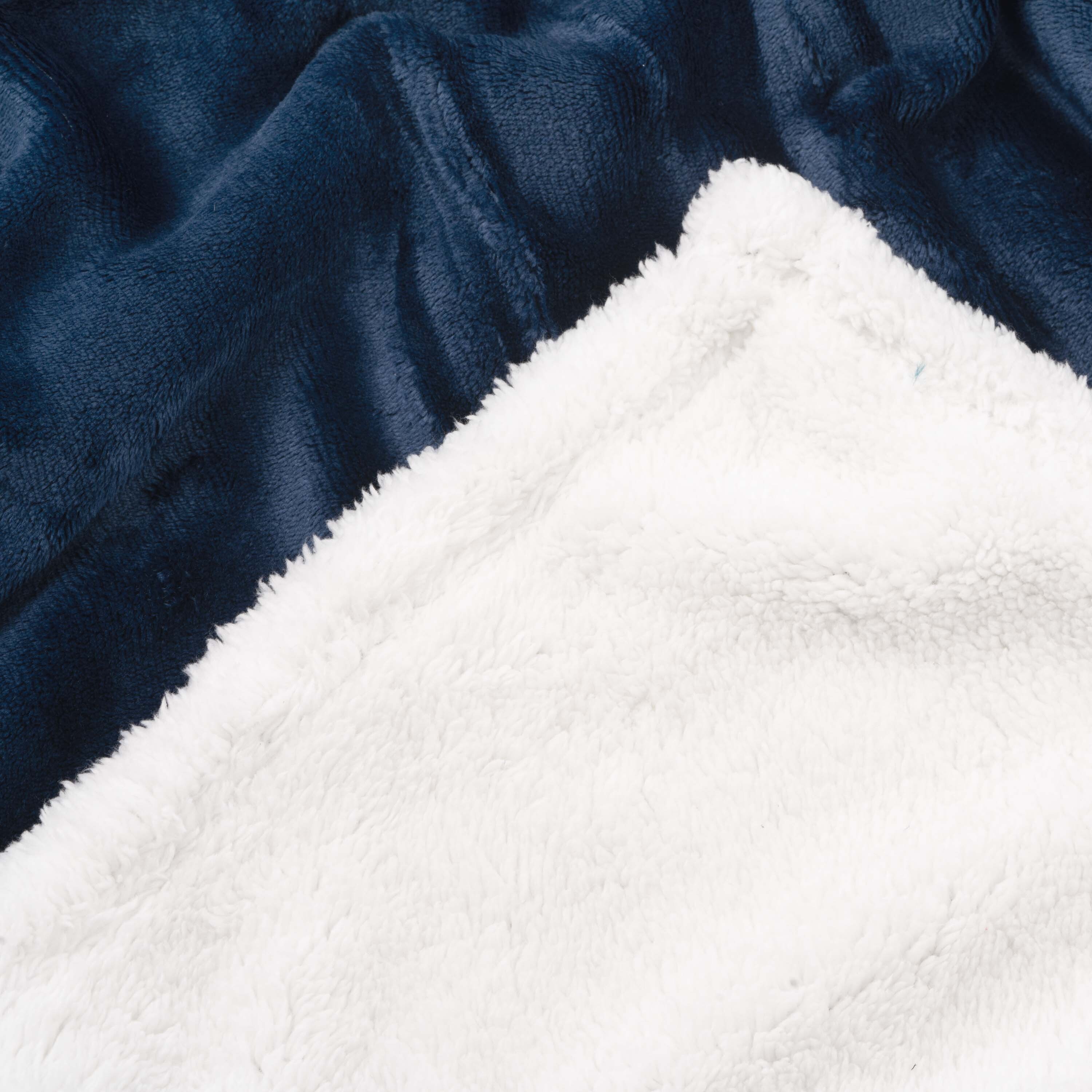 Плед ARDESTO Sherpa 160х200см, 100% синий темный (ART0204SH) фото 7