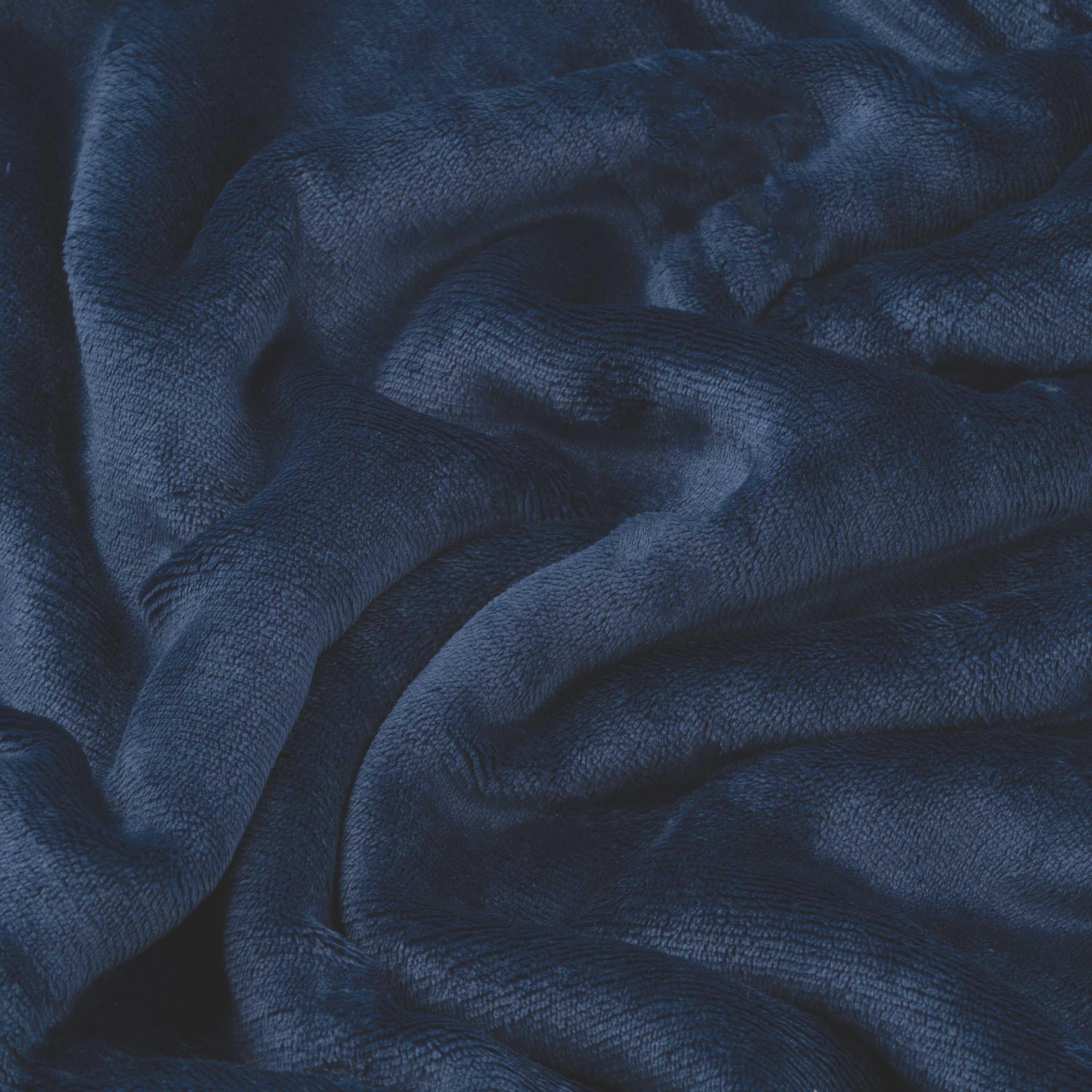 Плед ARDESTO Sherpa 160х200см, 100% синий темный (ART0204SH) фото 5