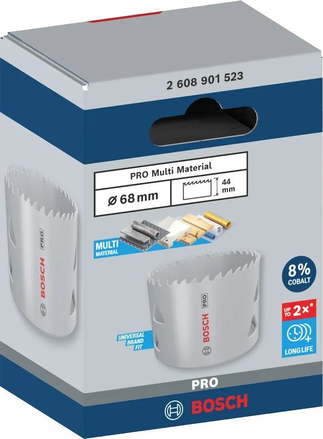 Коронка Bosch Professional Multi Material 68мм з різьбою (2.608.901.523)фото