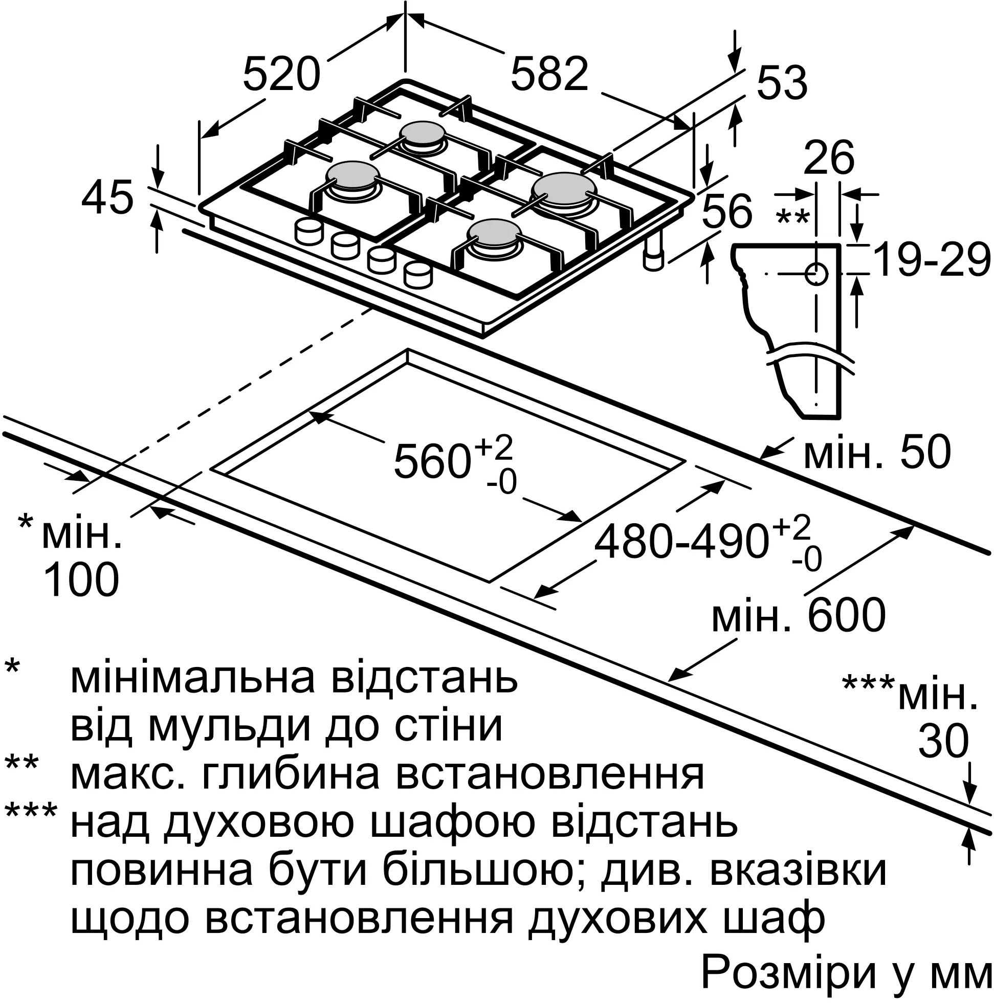 Варочная поверхность газовая Bosch PGP6B6K90R фото 2