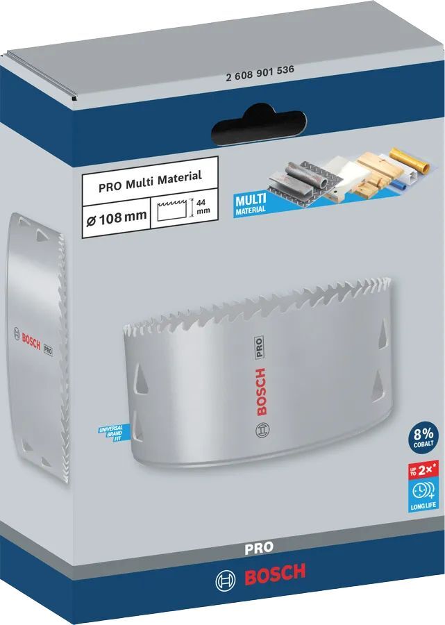 Коронка Bosch Professional Multi Material 108мм з різьбою (2.608.901.536)фото3