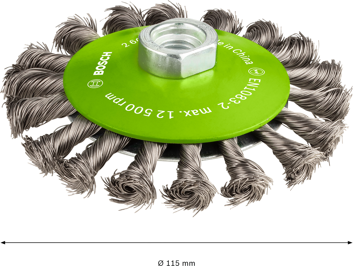 Щетка дисковая Bosch Professional 115мм 0.35мм M14 (2.608.622.109) фото 2