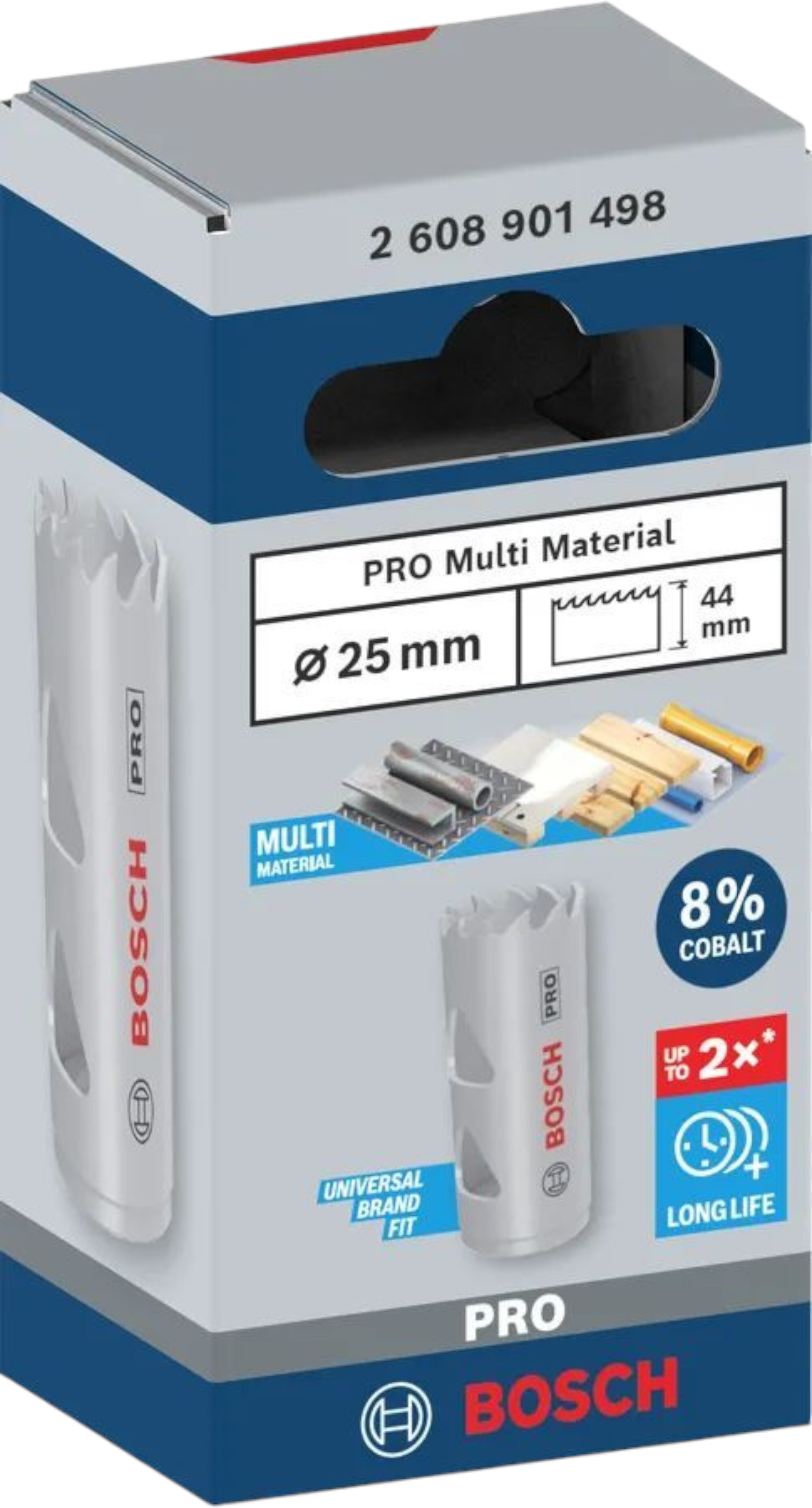 Коронка Bosch Professional Multi Material 25мм з різьбою (2.608.901.498)фото