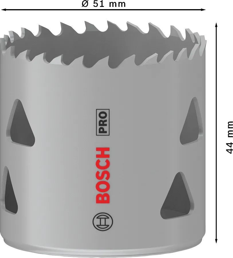 Коронка Bosch Professional Multi Material 51мм з різьбою (2.608.901.513)фото2