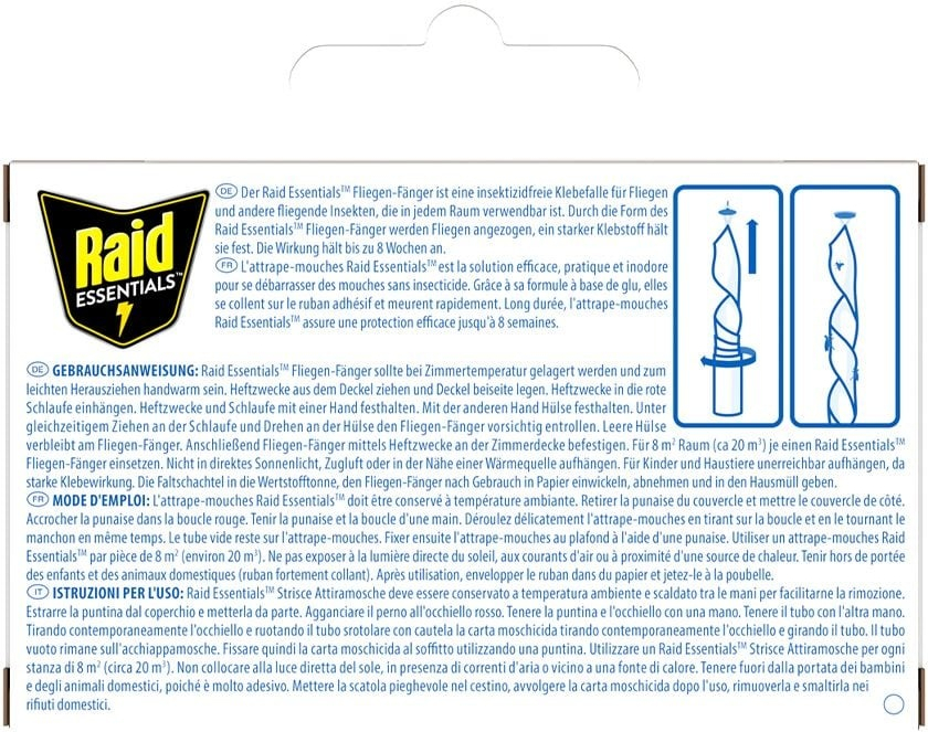 Липка стрічка від мух Raid Essentials 4 штфото2