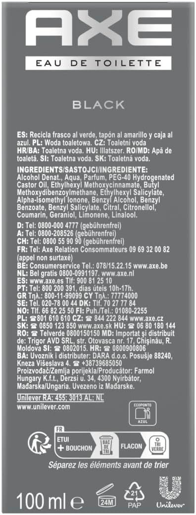 Туалетна вода Axe Black 100 млфото3