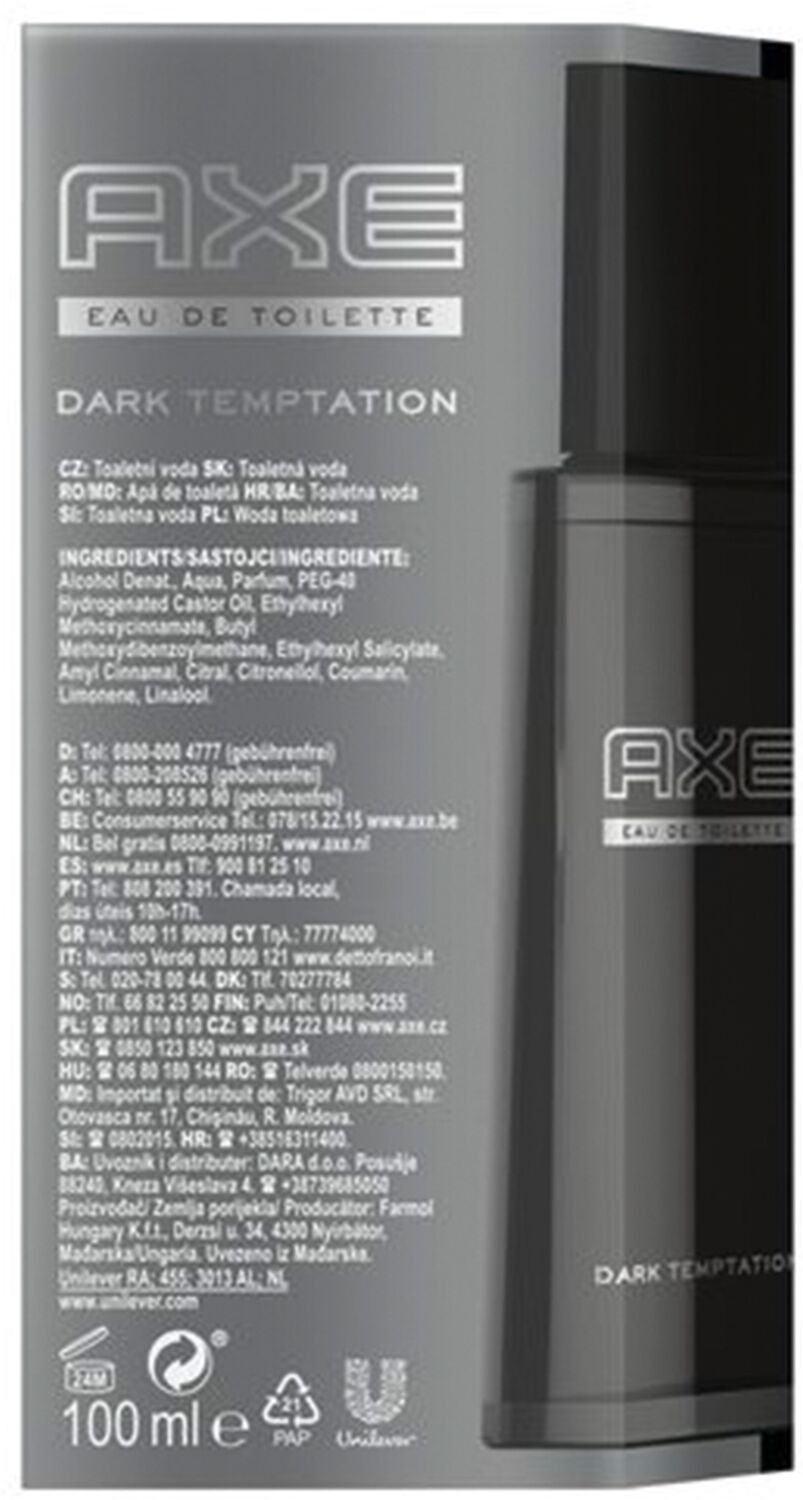 Tуалетна вода Axe Dark Temptation 100 млфото