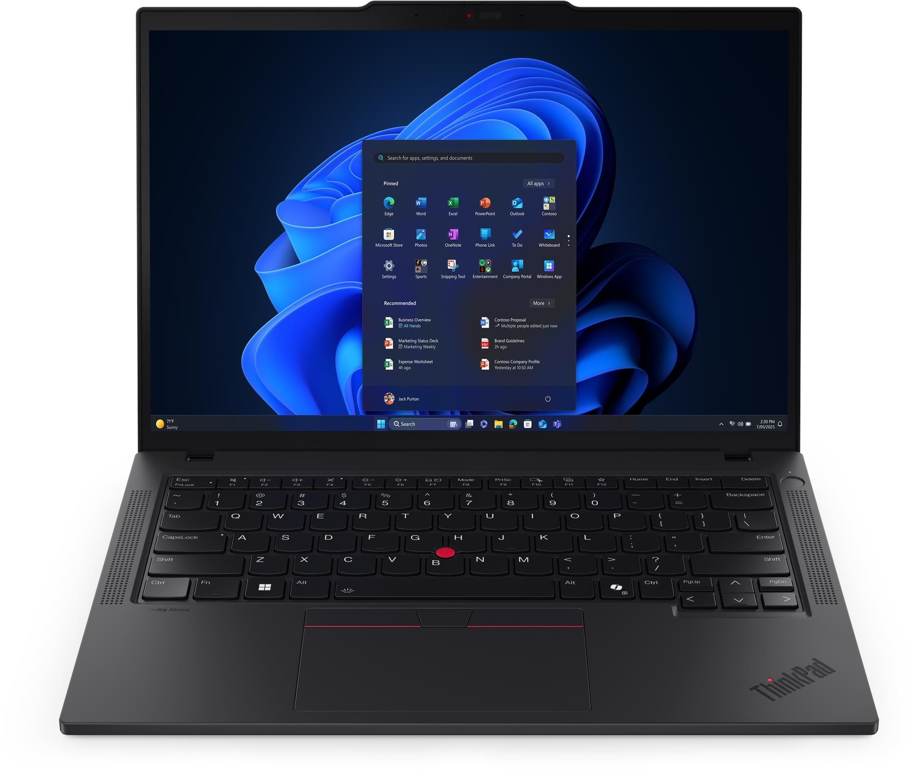 Ноутбук LENOVO ThinkPad T14 Gen 6 Black (21QC003JRA)фото5