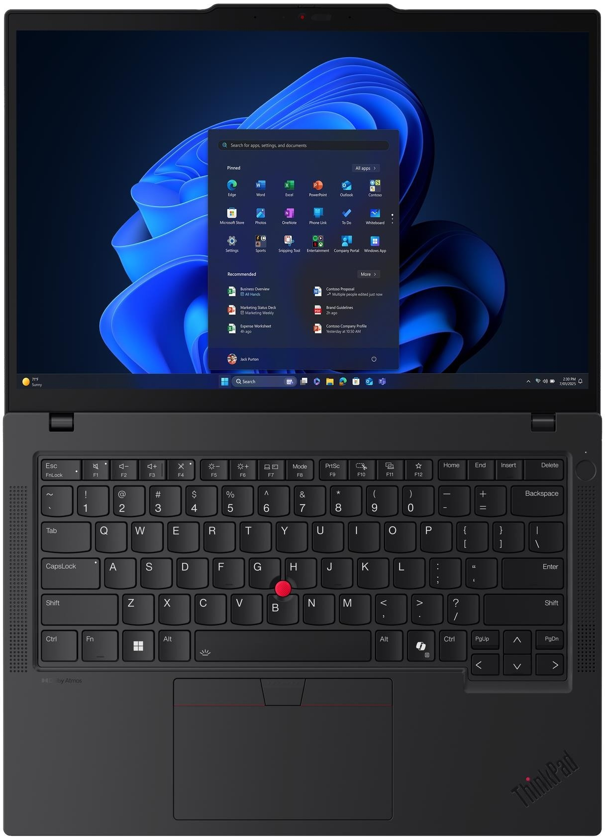 Ноутбук LENOVO ThinkPad T14 Gen 6 Black (21QC003JRA)фото7
