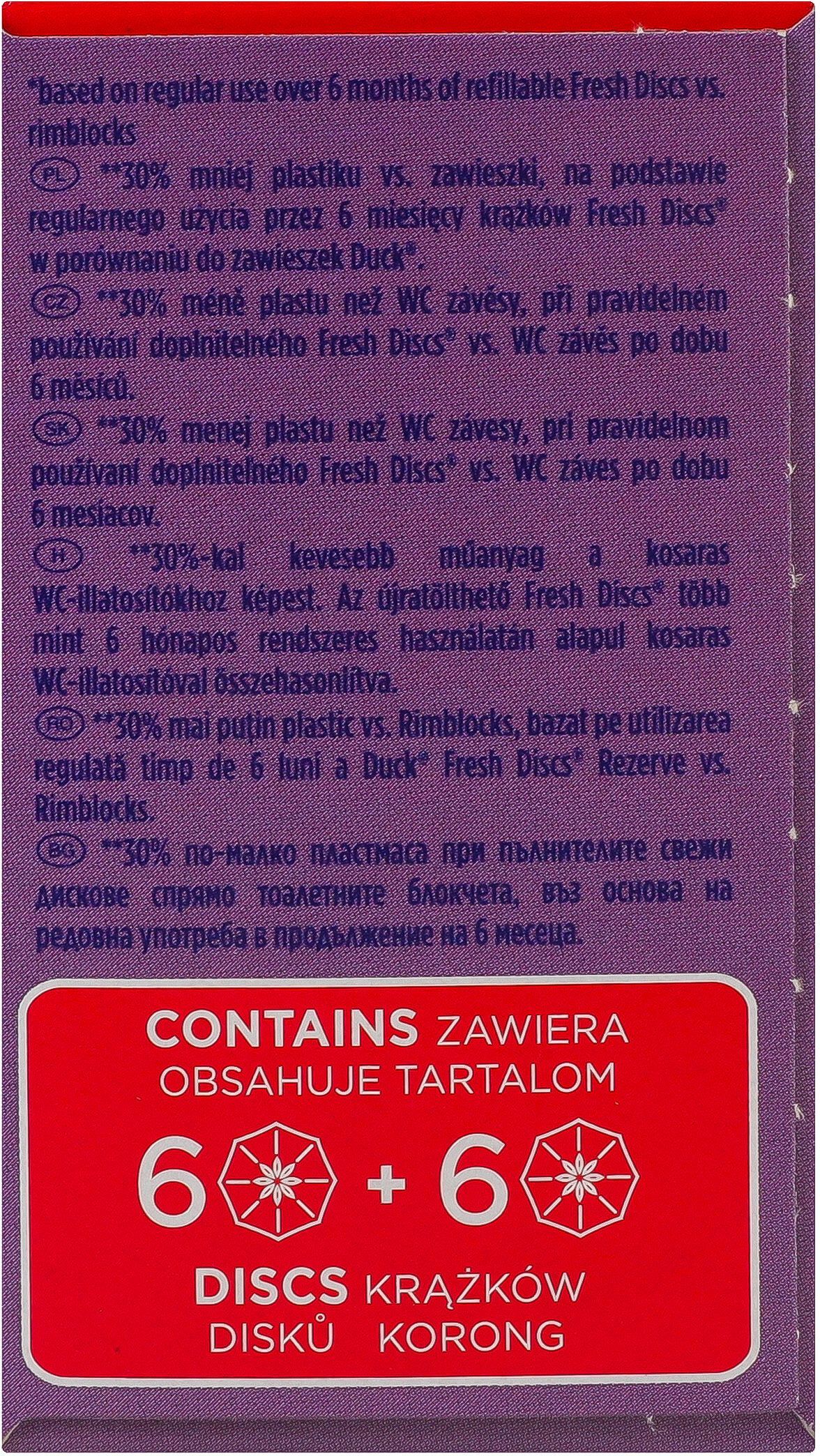 Диски чистоти для унітазу Duck Virtual Violet змінний блок 2 штфото5