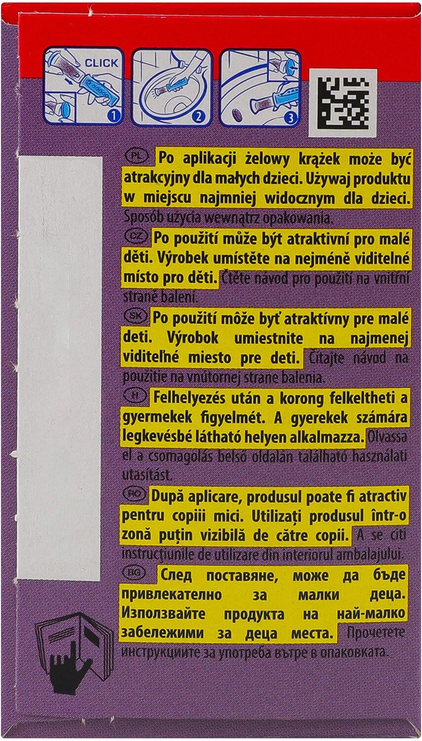 Диски чистоти для унітазу Duck Virtual Violet змінний блок 2 штфото