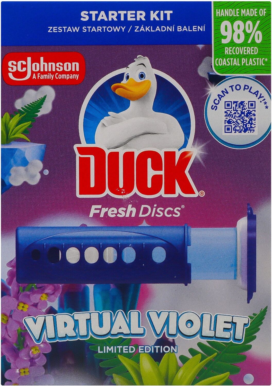 Диски чистоти для унітазу Duck Virtual Violetфото