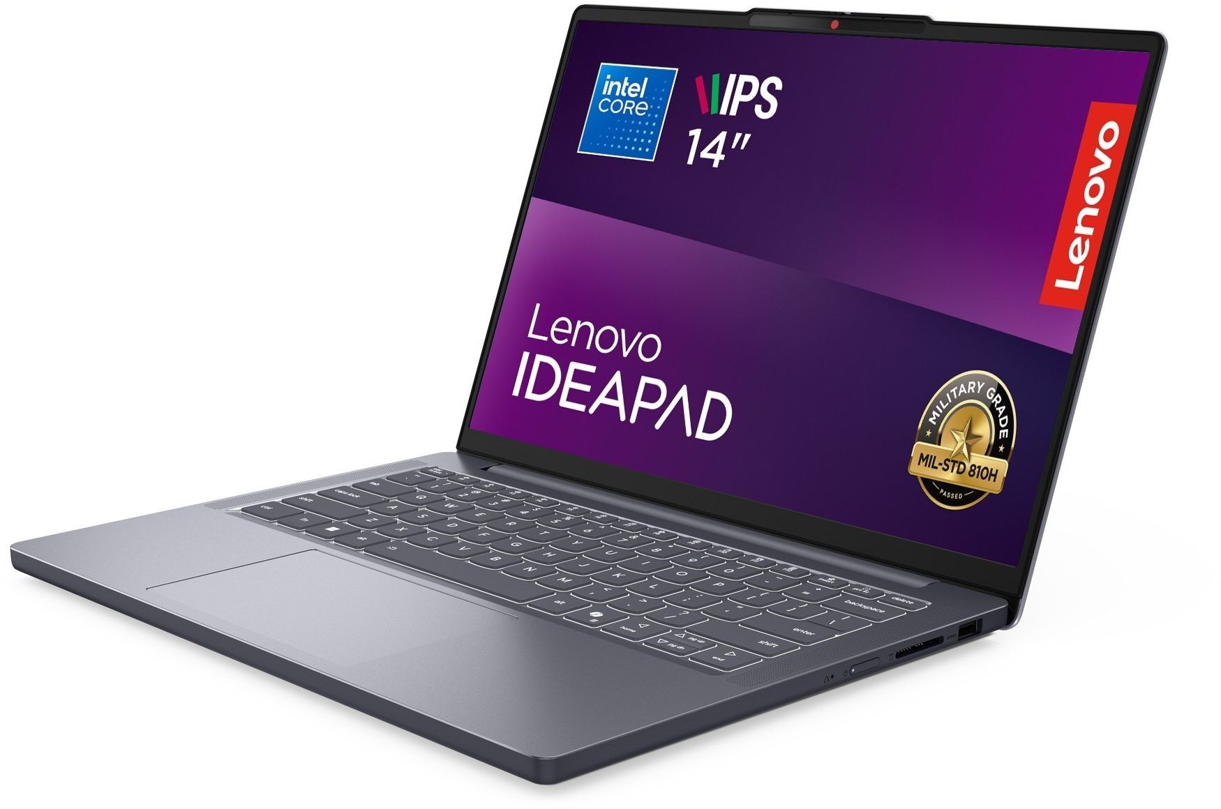 Ноутбук LENOVO IdeaPad Slim 3-14IRH10 Luna Grey (83K000ATRA) фото 3