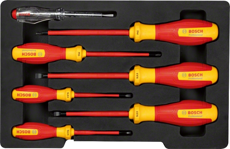 Викрутка Bosch Professional, набір 7 шт, (SL/PH), VDE (1.600.A02.NF7)фото2