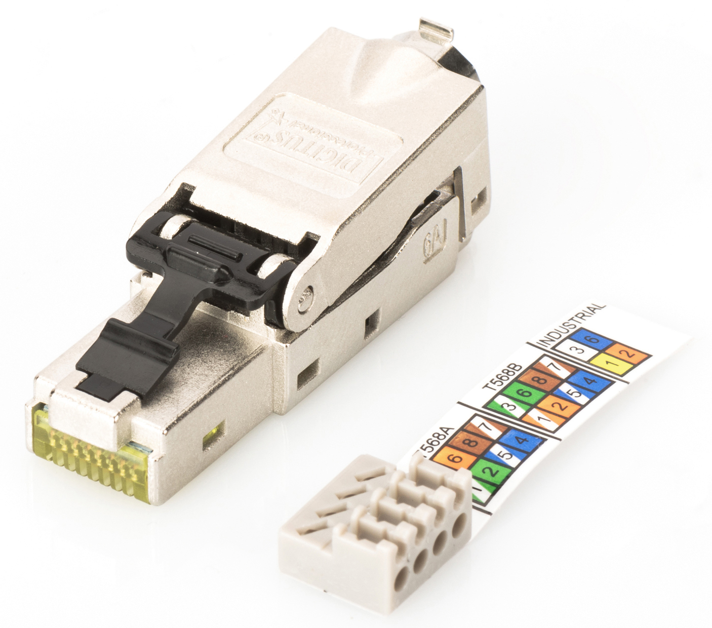 Конектор DIGITUS CАТ 6A RJ45 Field Termination, STP, 5шт. (DN-93631-5)фото2