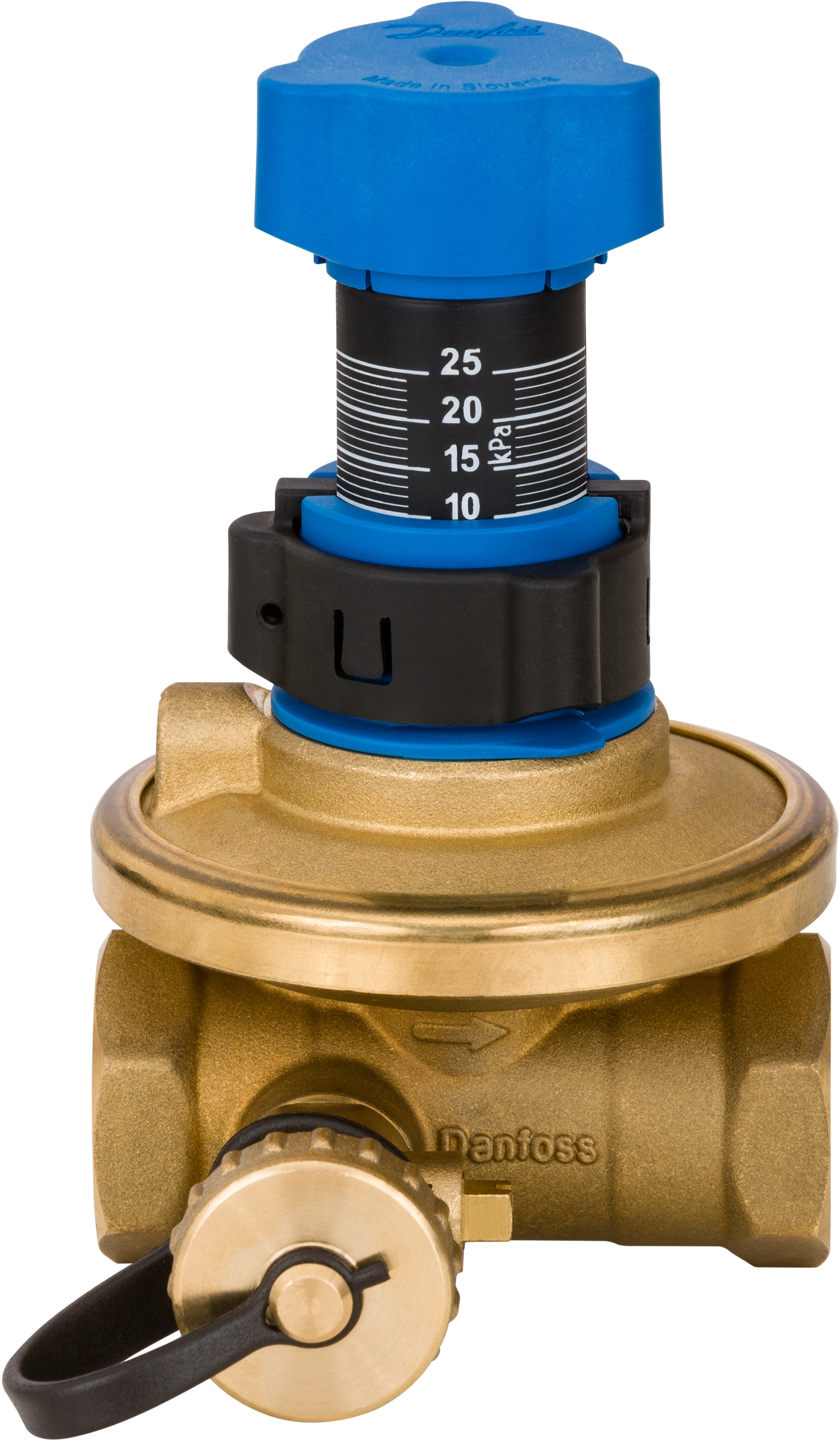 Балансировочный клапан Danfoss ASV-PV, DN20, 0…120 °C, 5-25 кПа, без изоляции, латунь (003Z5502) фото 2