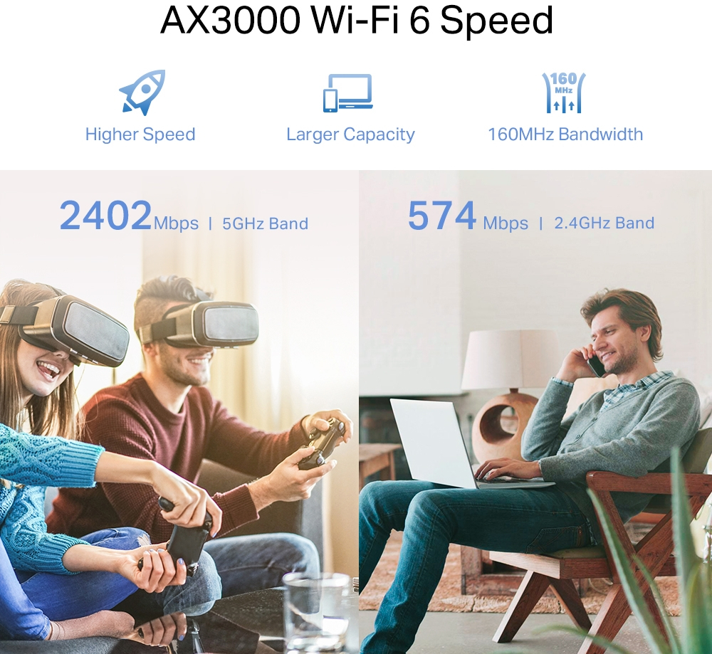 Повторювач Wi-Fi сигналу TP-LINK RE700X AX3000, 1хGE, MESHфото5