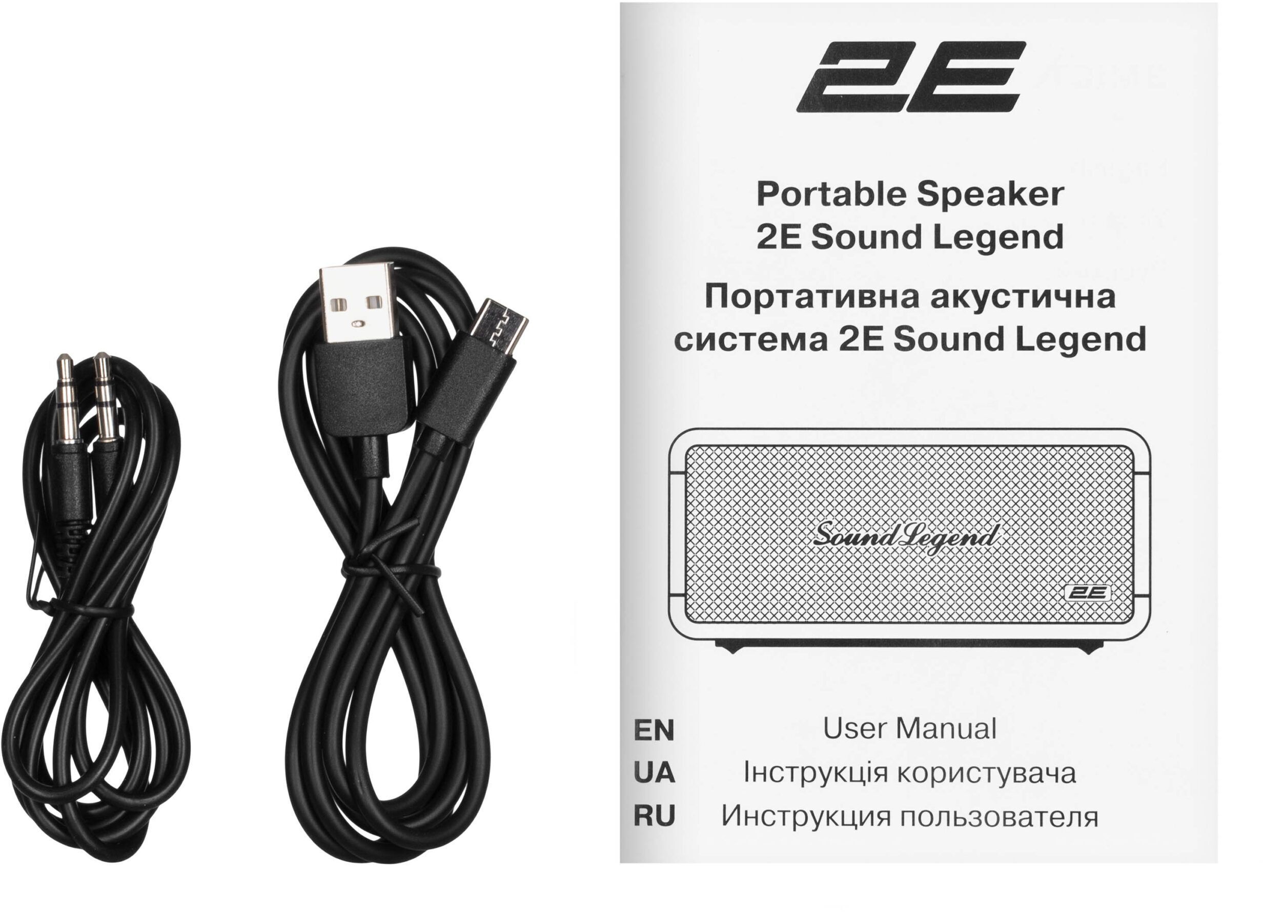 Портативна акустика 2E SoundLegend Black (2E-BSSLWBK)фото