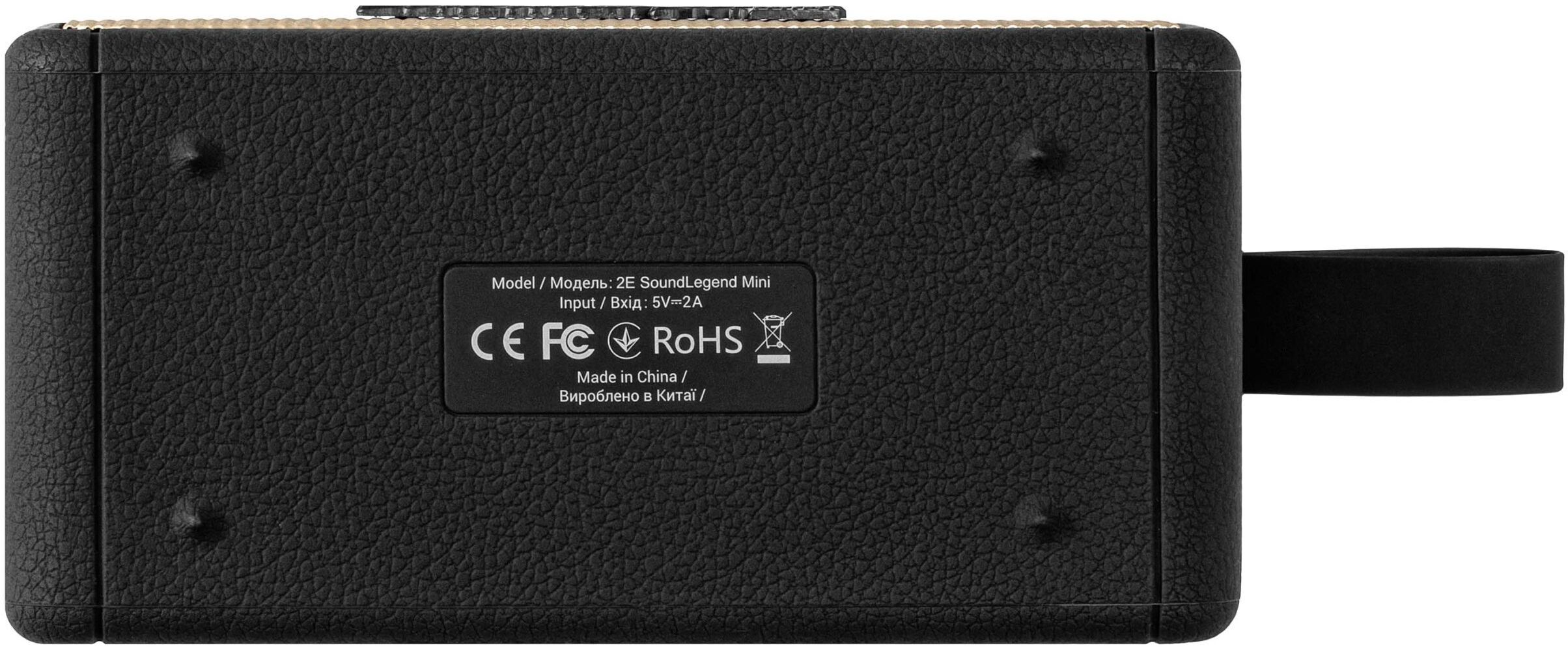 Портативная акустика 2E SoundLegend Mini Black (2E-BSSLMWBK) фото 