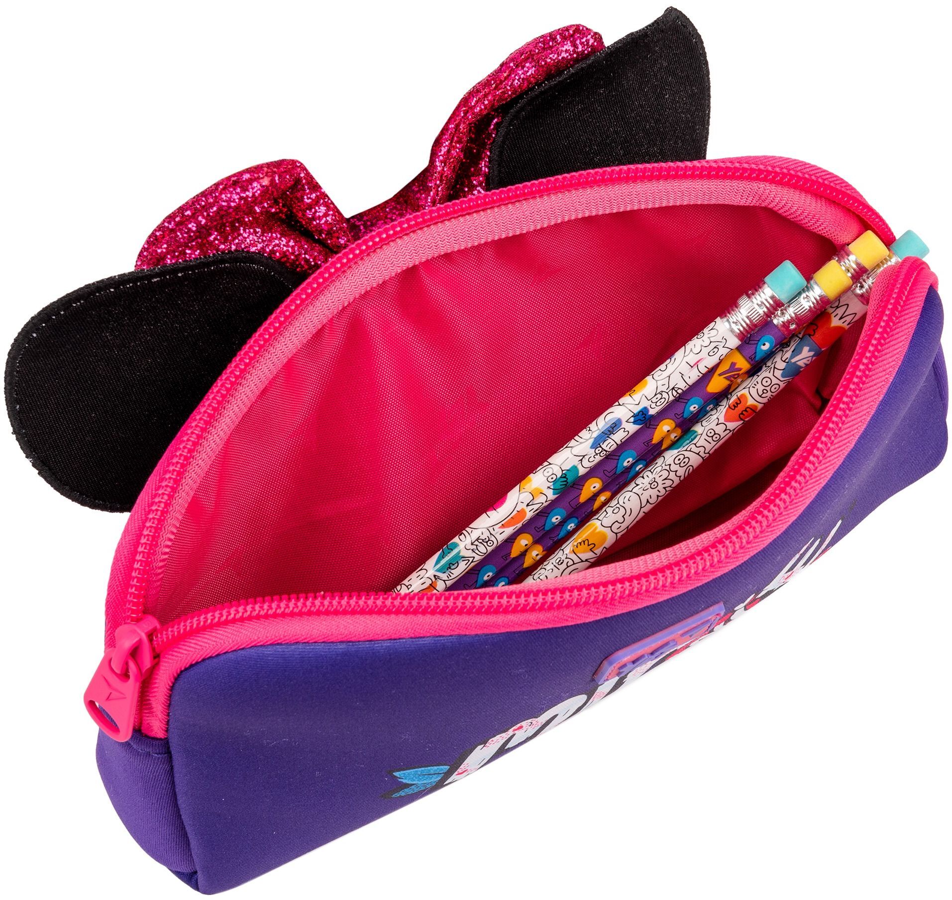 Пенал м`який YES TO-01-1 Minnie Mouse, фіолетовий (533006)фото3