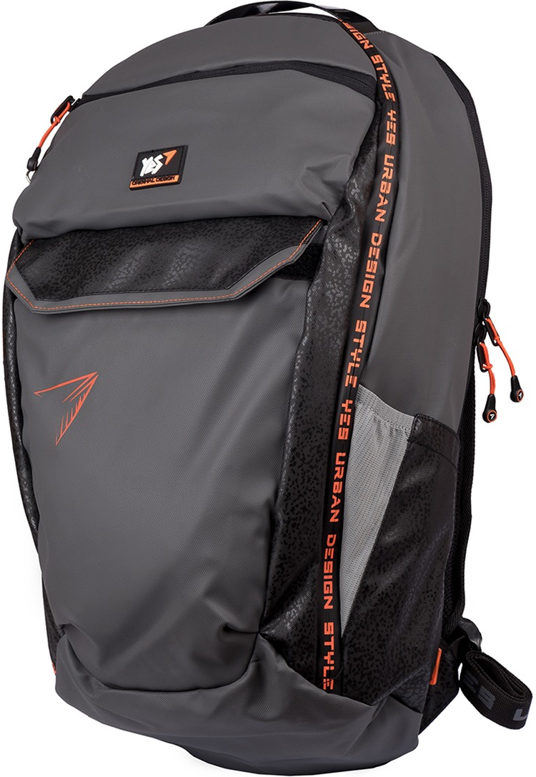 Рюкзак YES T-114 Urban design style, сірий/чорний (555527)фото