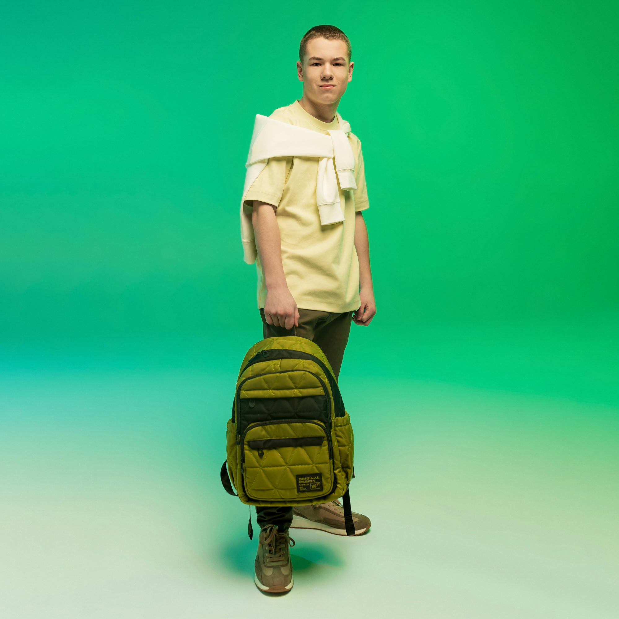 Рюкзак шкільний YES TS-47 Khaki (559617)фото