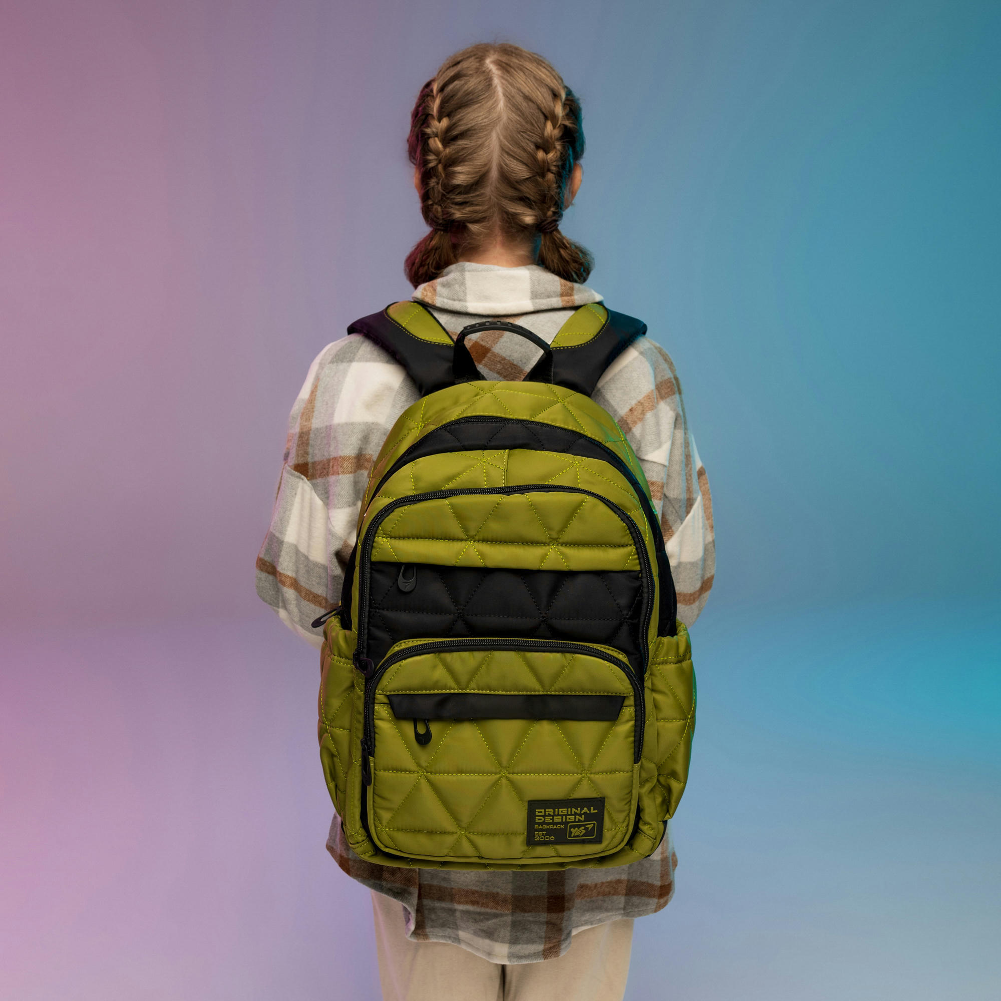 Рюкзак шкільний YES TS-47 Khaki (559617)фото