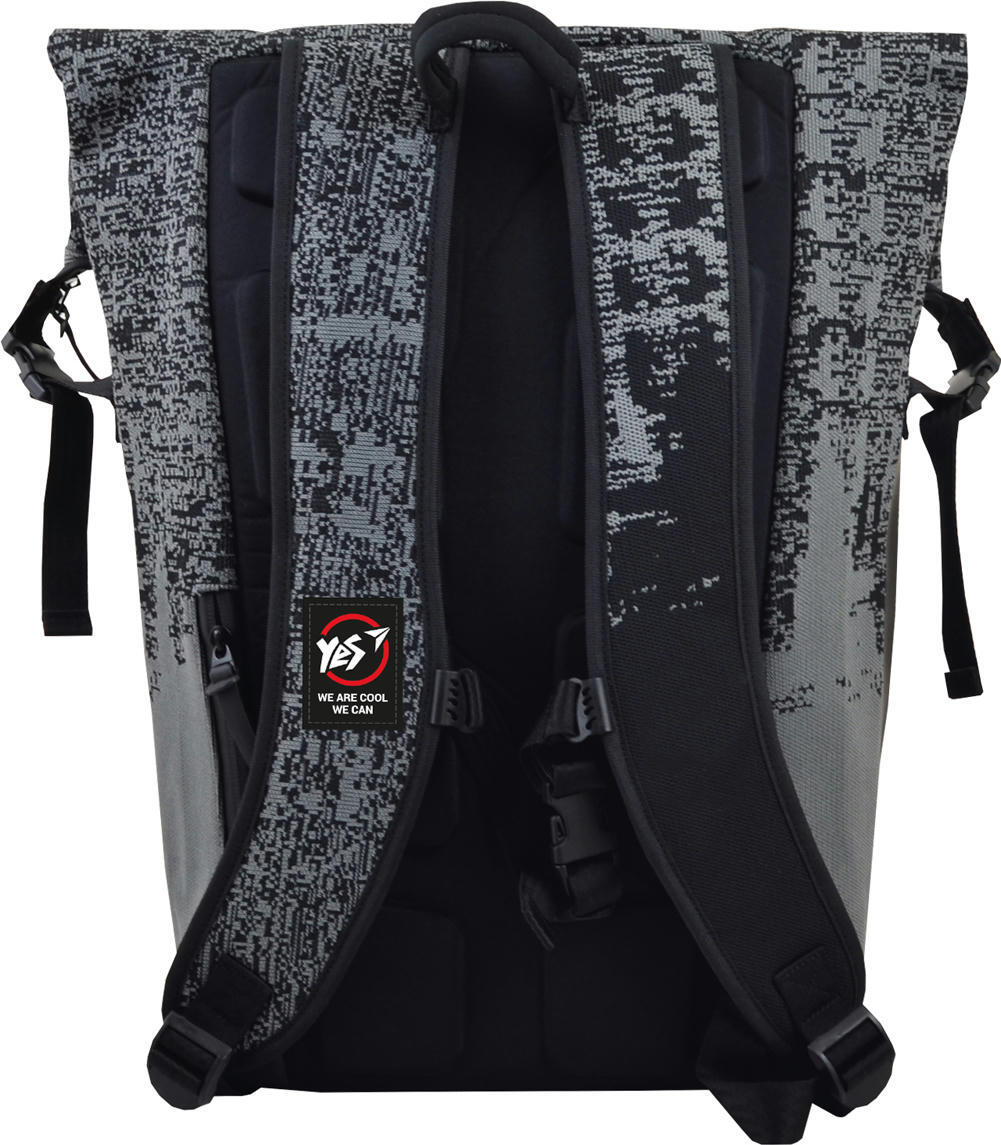 Рюкзак молодіжний YES T-93 Roll сірий/чорний (558422)фото