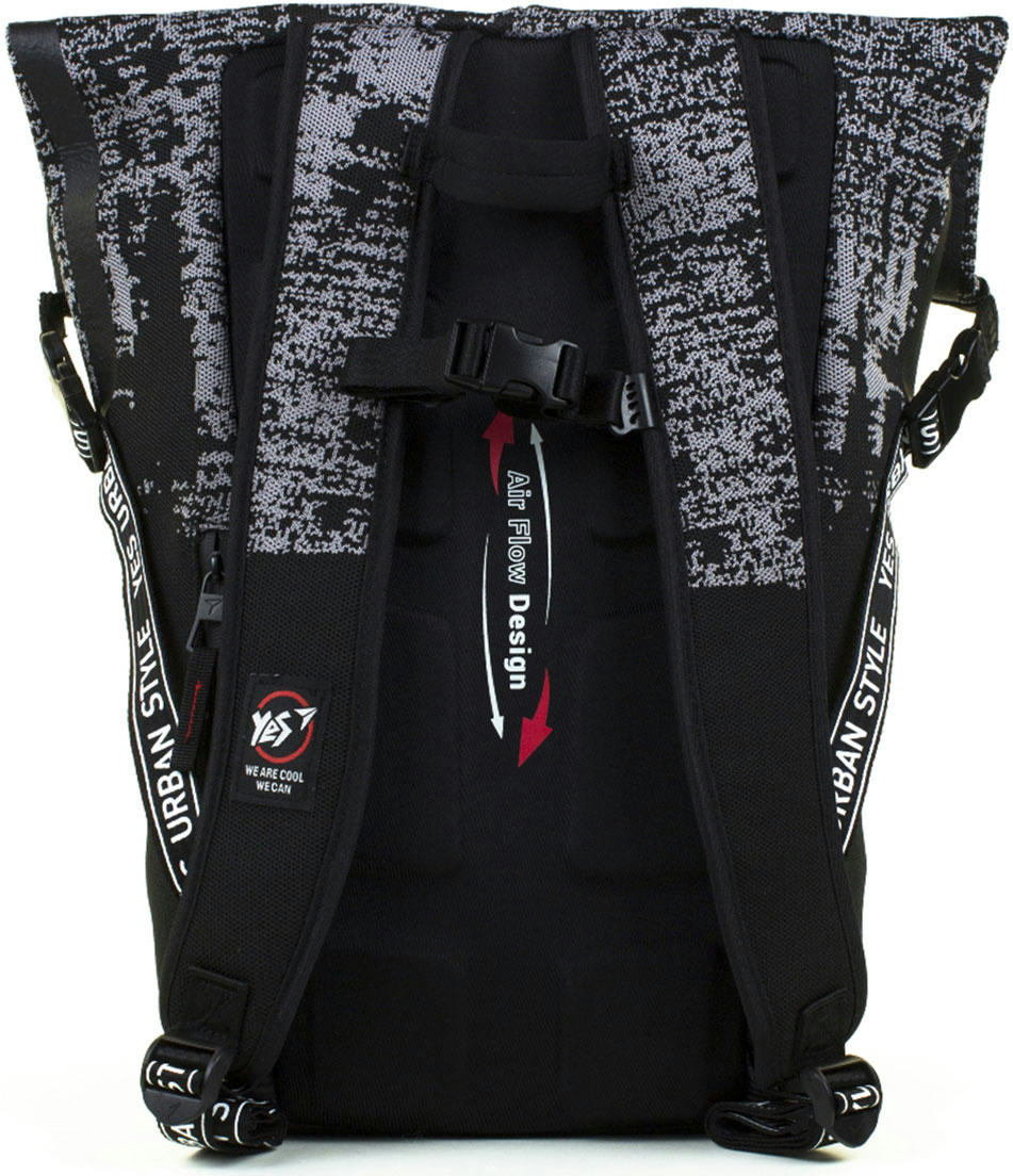 Рюкзак молодіжний YES T-93 Roll сірий/чорний (558422)фото