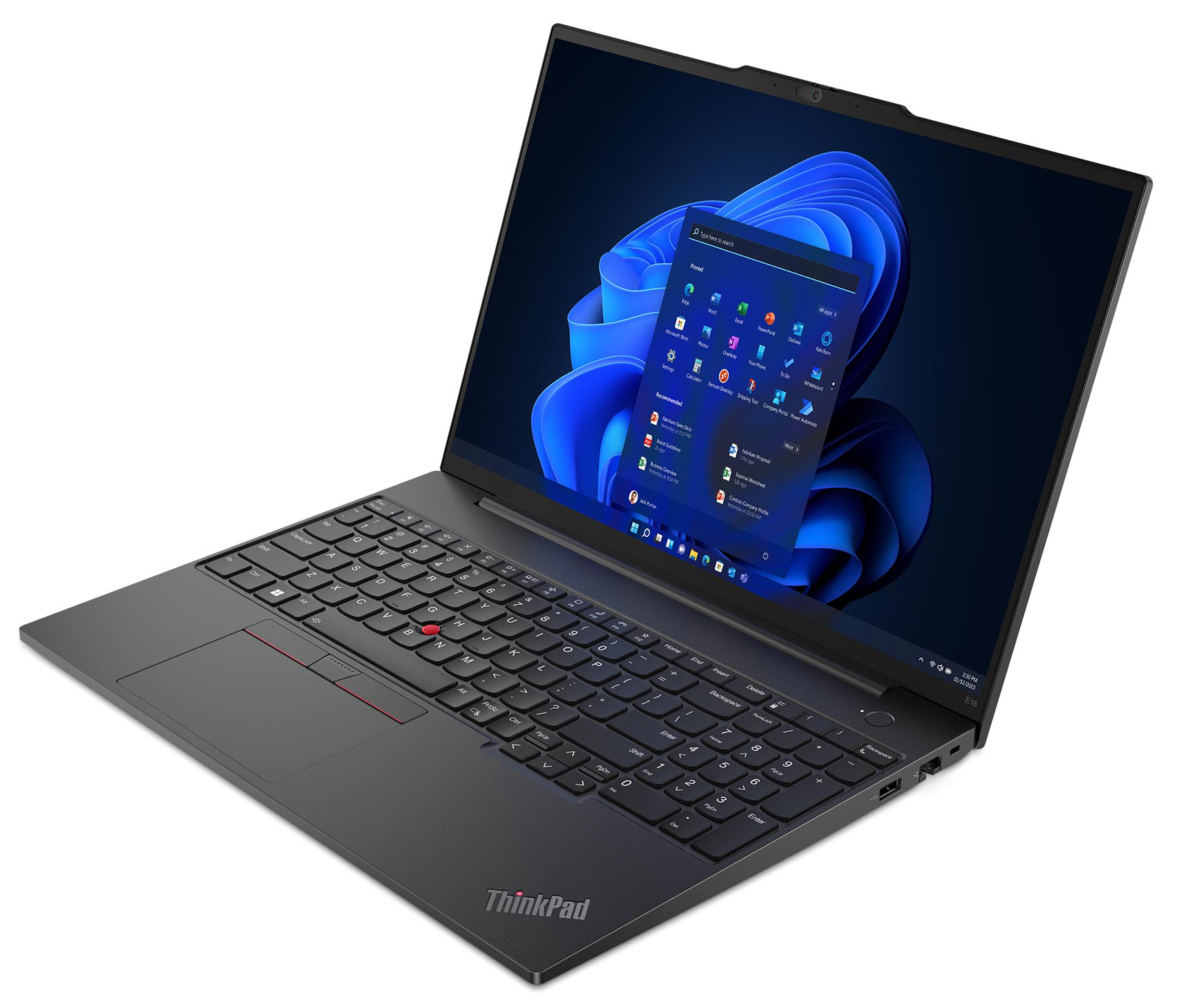 Ноутбук LENOVO ThinkPad E16 G1 Black (21JQS9VD00)фото3